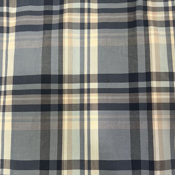 Tommy Hilfiger Plaid Button‑Down Shirt Slim Fit XXL • Fleet Blue • Fall Layering - Picture 7 of 13